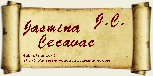 Jasmina Čečavac vizit kartica